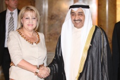 4. oktobar 2011. Predsednica Narodne skupštine prof. dr Slavica Đukić - Dejanović razgovarala sa predsednikom parlamenta Kuvajta Nj.E. Jasimom Muhamedom Al-Karafijem